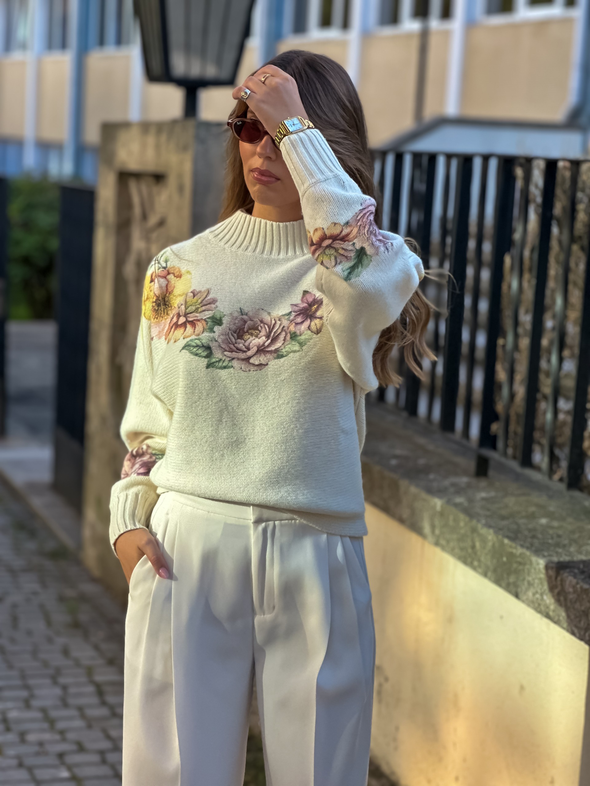 Camisola flores