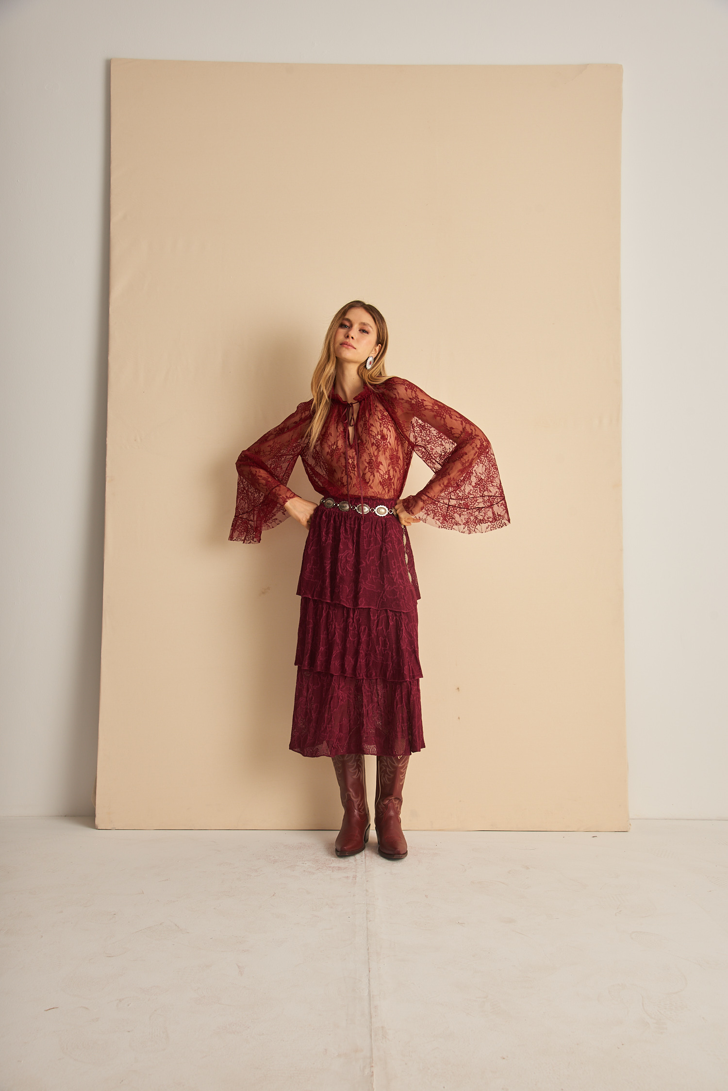 Blusa em renda Anastacia
