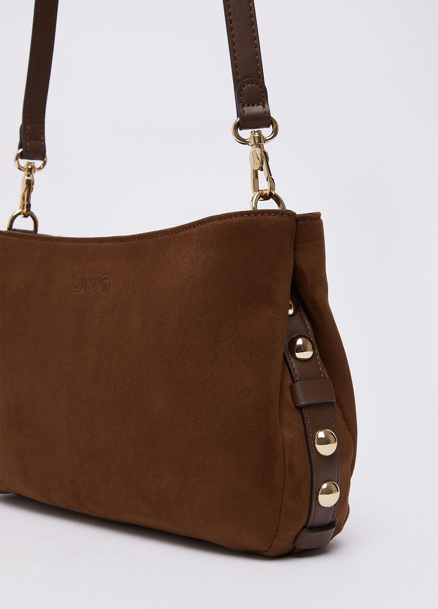 Bolsa de ombro com tachas