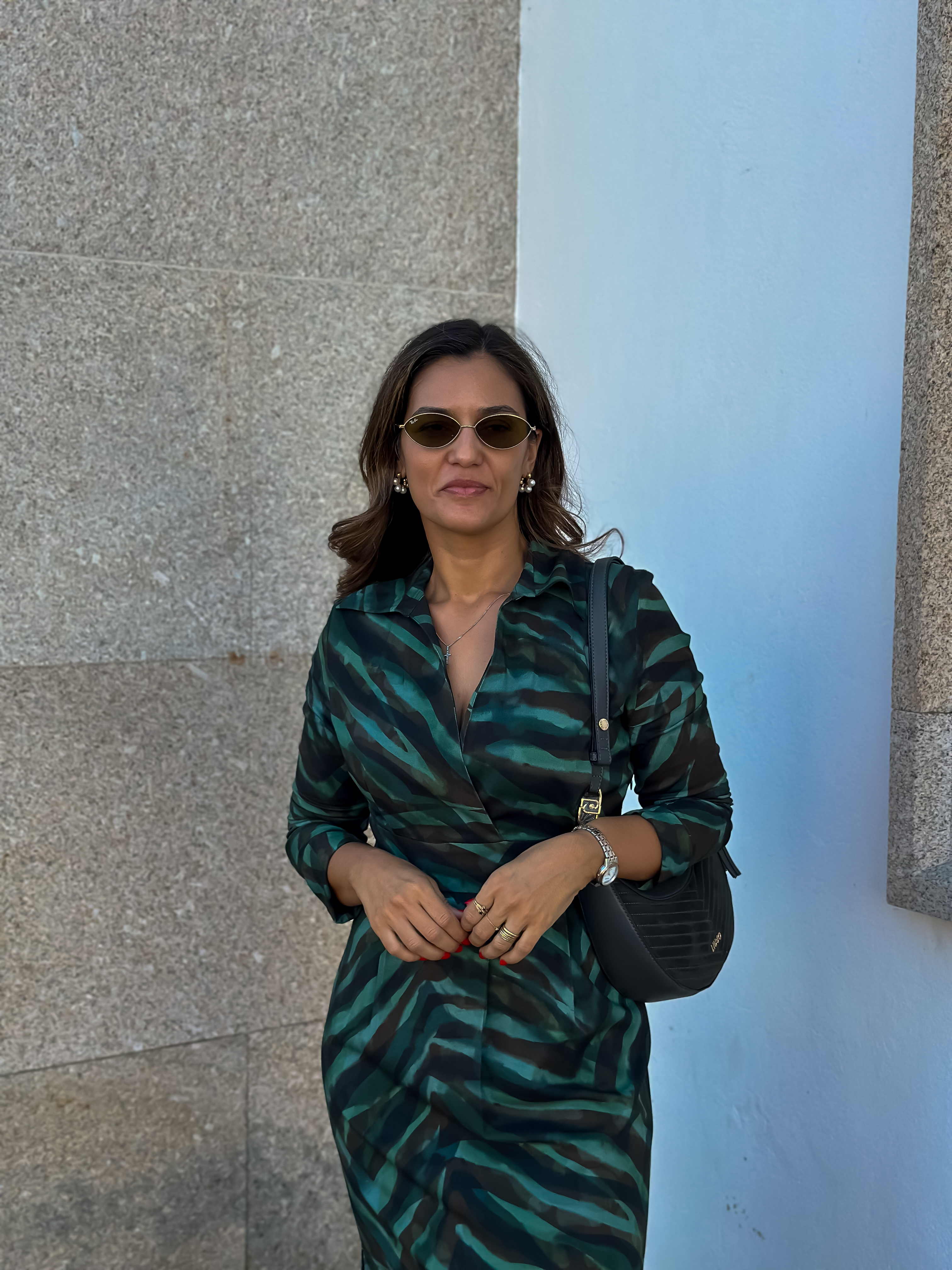 Vestido comprido estampado