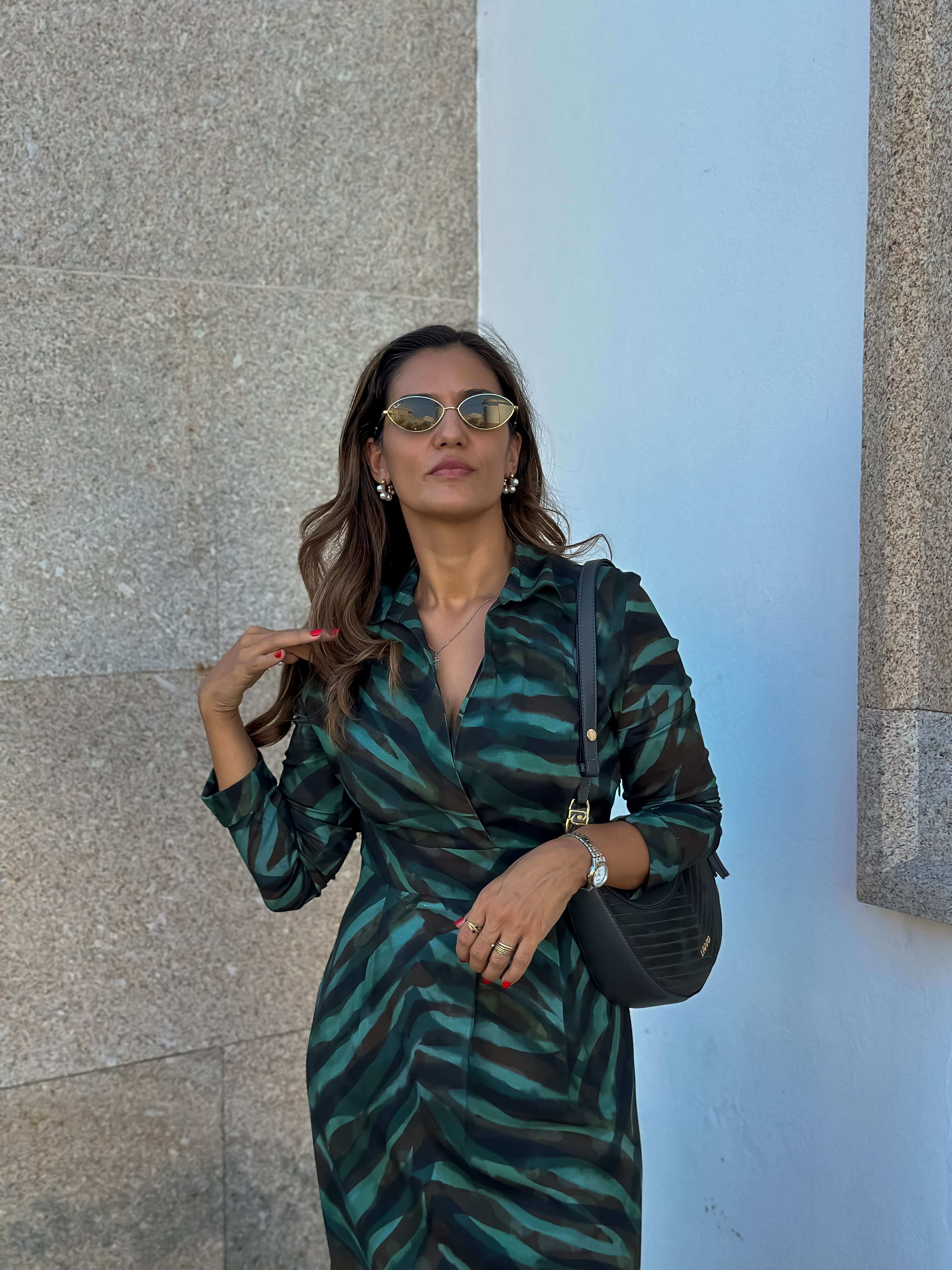 Vestido comprido estampado