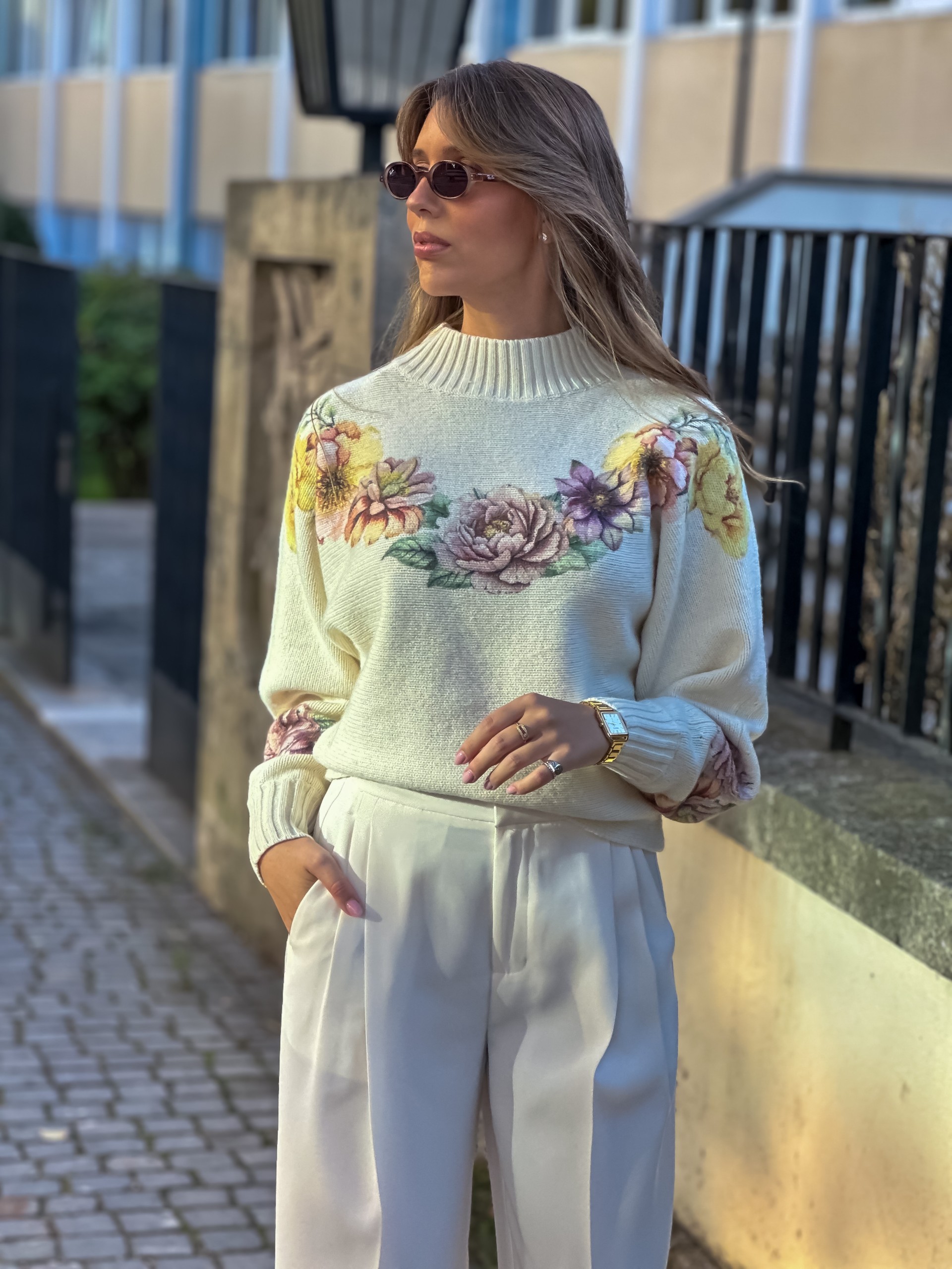 Camisola flores