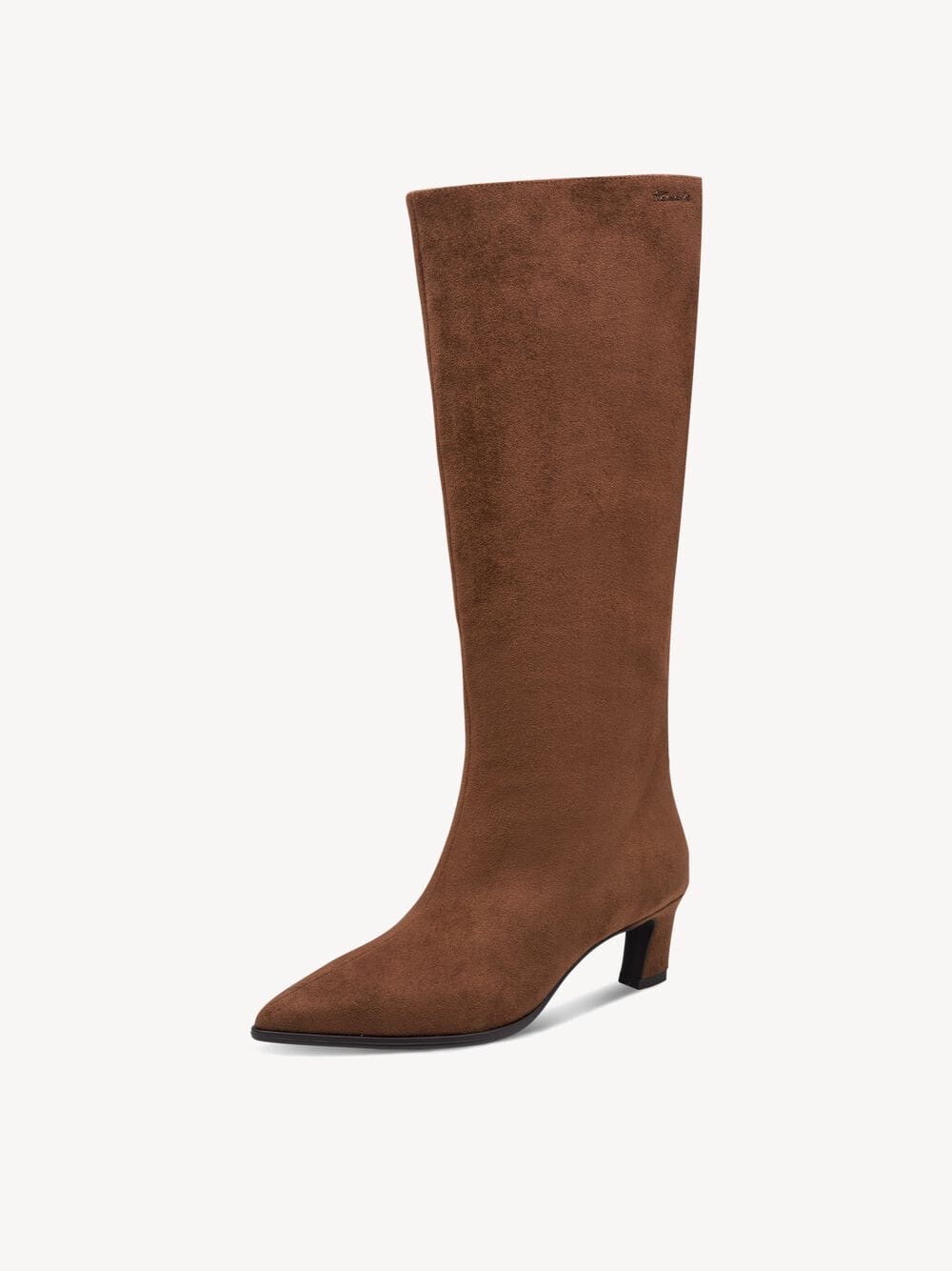 Botas camurça cano alto