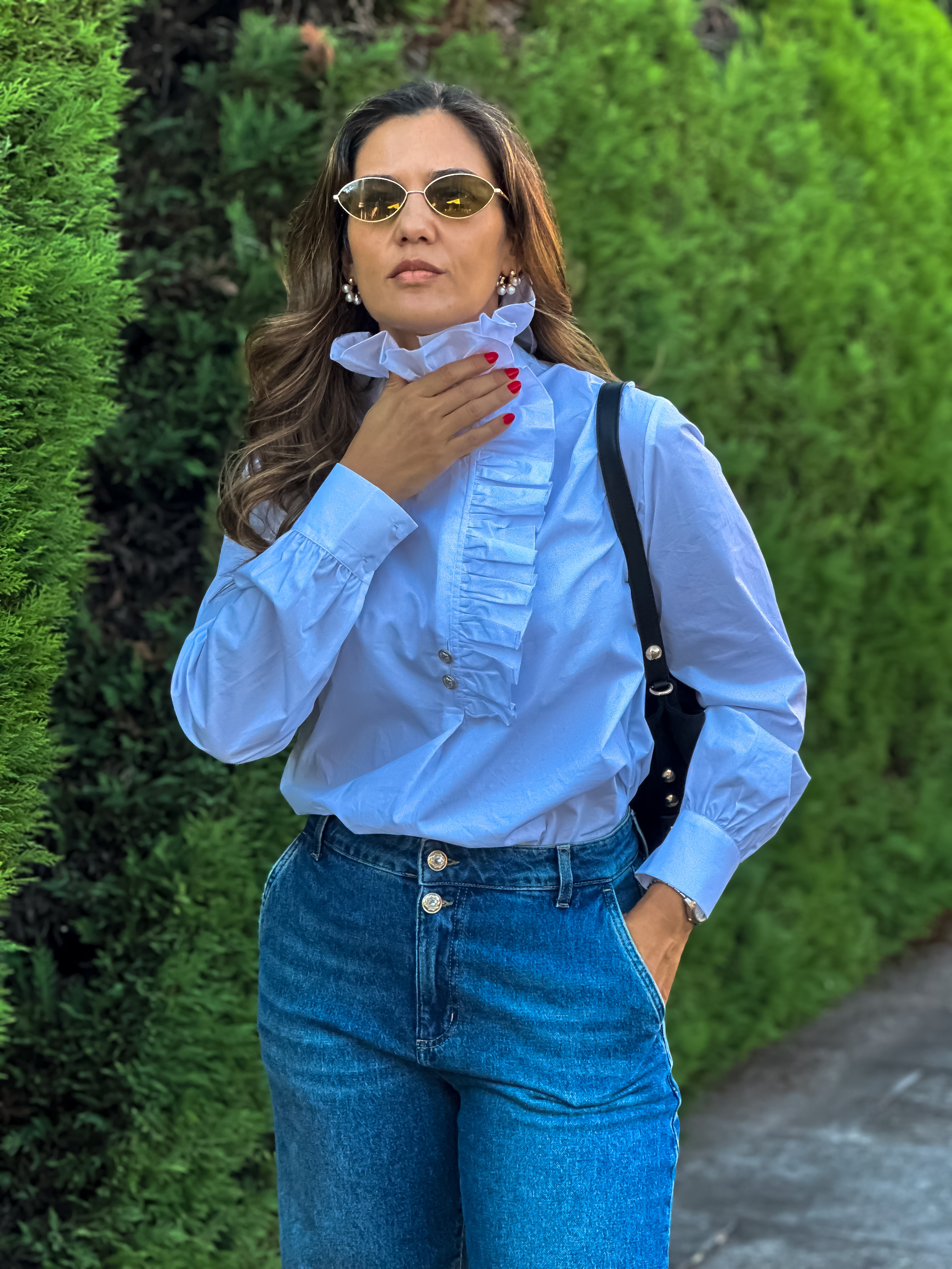 Camisa com folho